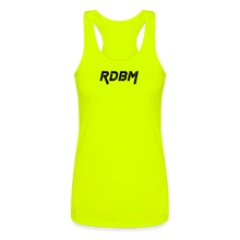 Load image into Gallery viewer, Women’s Performance Racerback Tank Top - neon yellow
