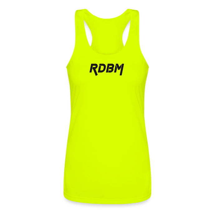 Women’s Performance Racerback Tank Top - neon yellow