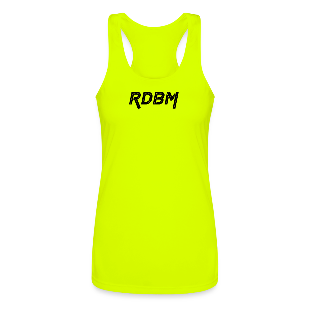 Women’s Performance Racerback Tank Top - neon yellow